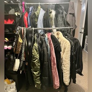 Jackets & bags for sale, inquire within.